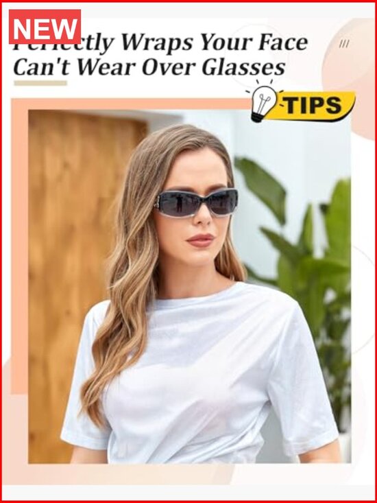 Polarized Butterfly Sunglasses for Women 99.99% UV Protection Wrap Around main image 7